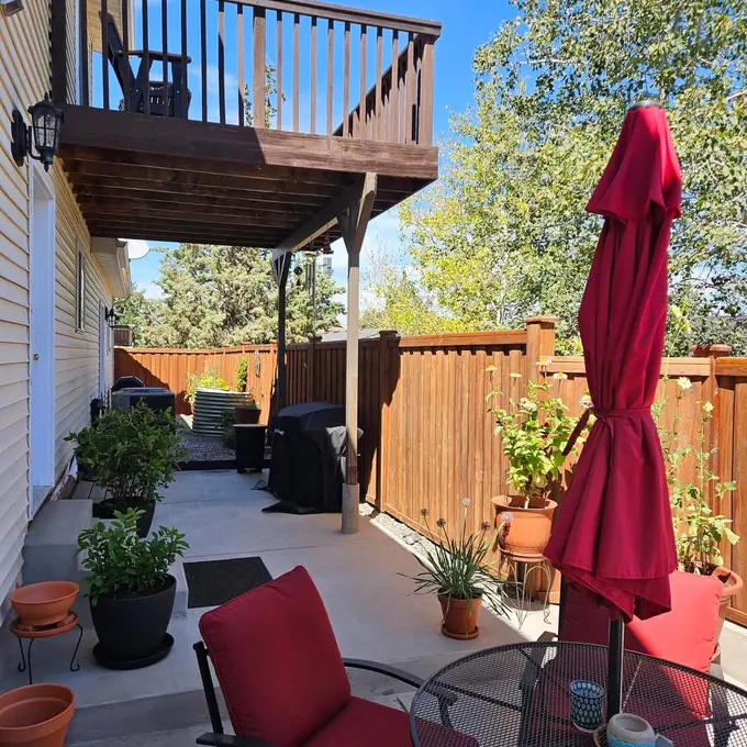 Patio-side fencing
