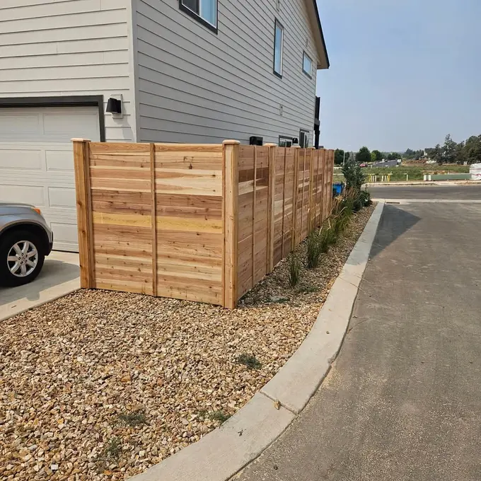 Side-yard gate and fence