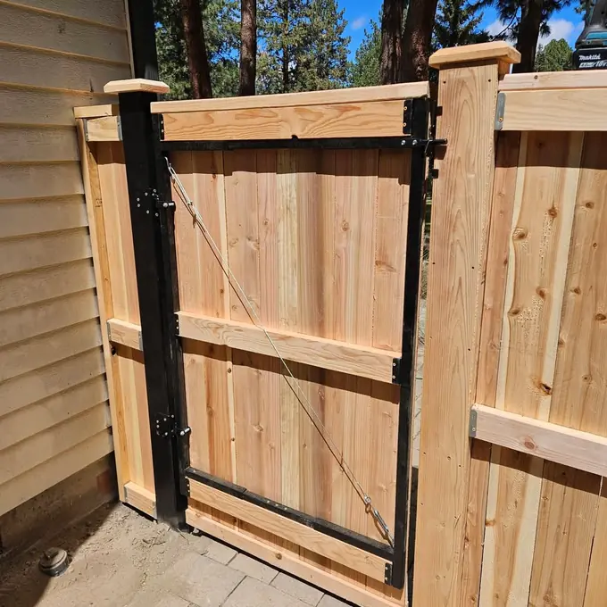 Wooden gate detail